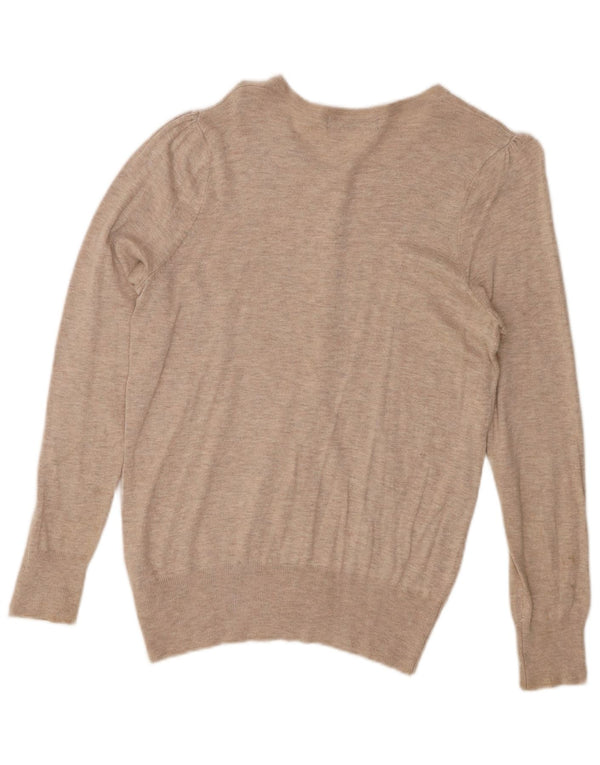 Marks & Spencer Cardigan pour femme en viscose mouchetée beige moyen UK 44
