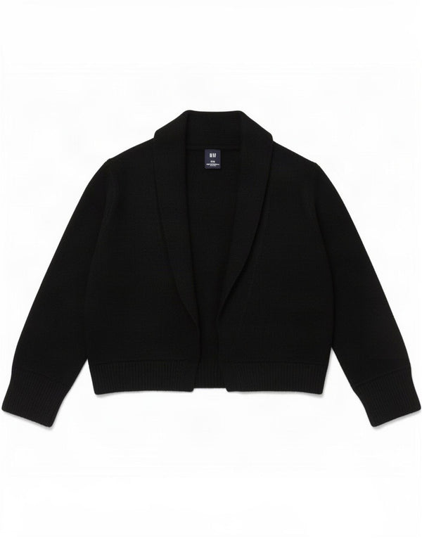 Gap Pull Boléro à Manches 3/4 pour Femme UK 10 Petit Nylon Noir