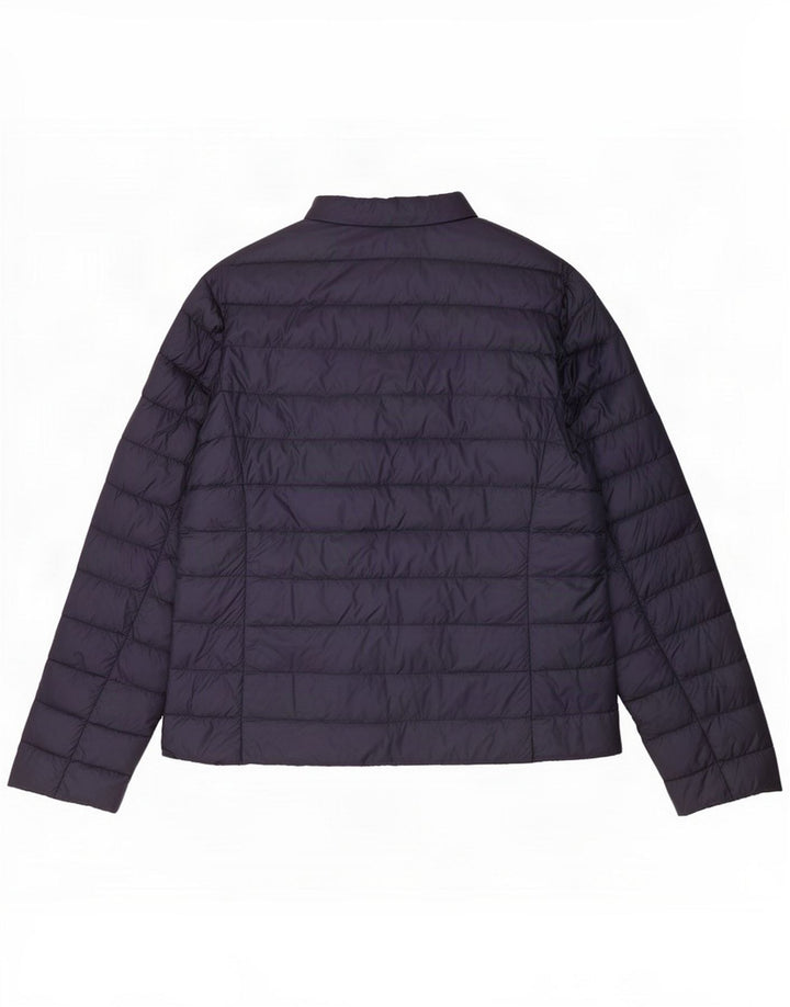 Max Mara Veste matelassée pour femme UK 16 Large Bleu Marine Polyamide