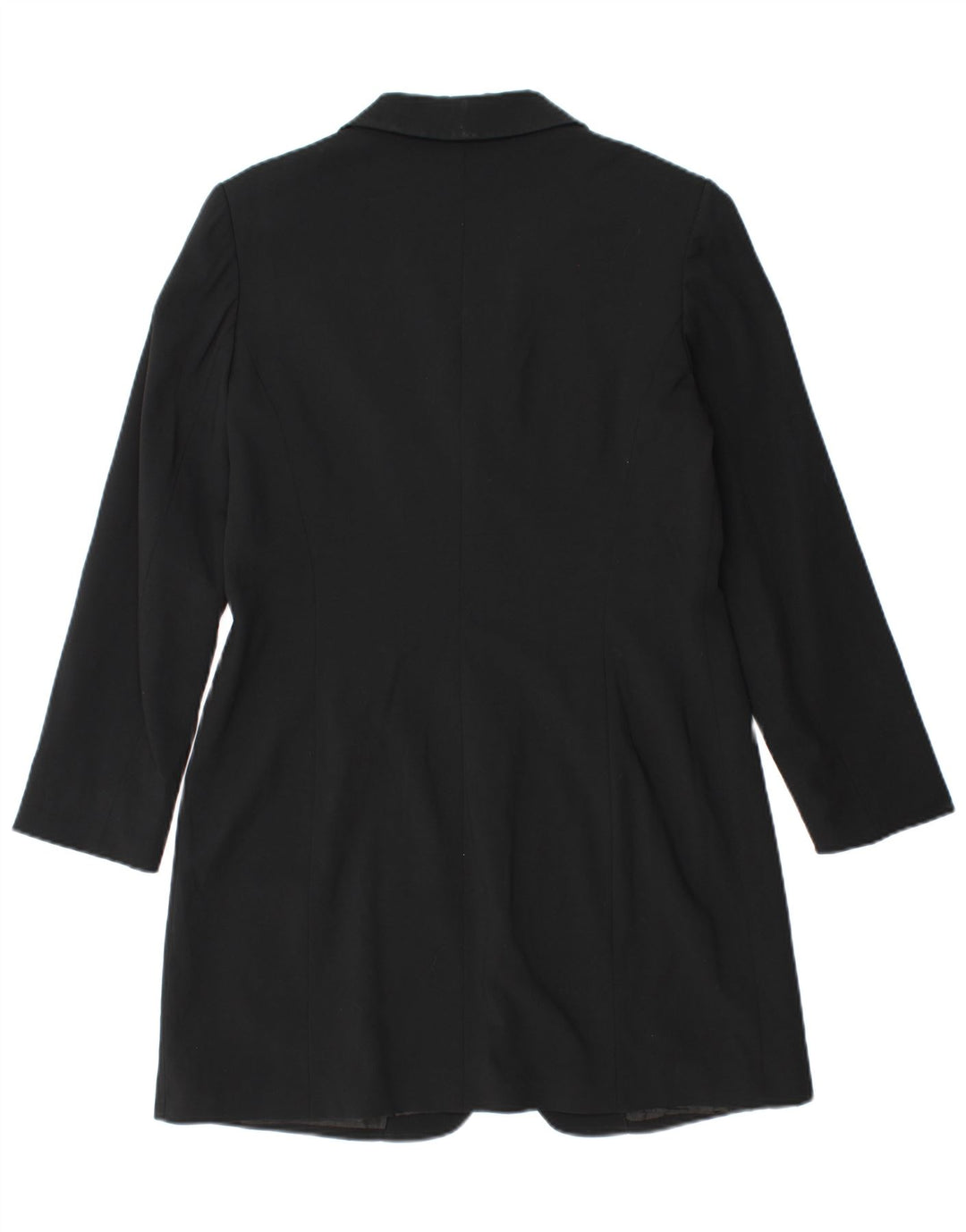 vintage Femme Longline 1 Bouton Blazer Veste IT 46 Grand Noir