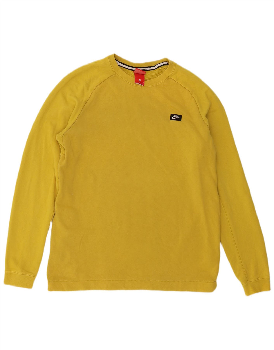 Nike Sweat-shirt pour homme en coton jaune Taille L