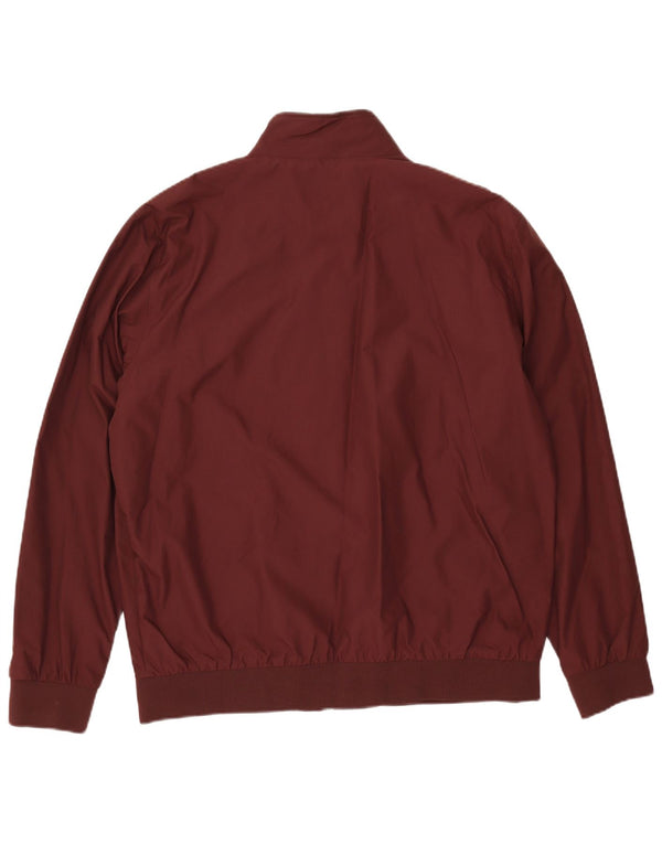 FRED PERRY Veste Bomber Homme UK 42 XL Bordeaux Polyamide