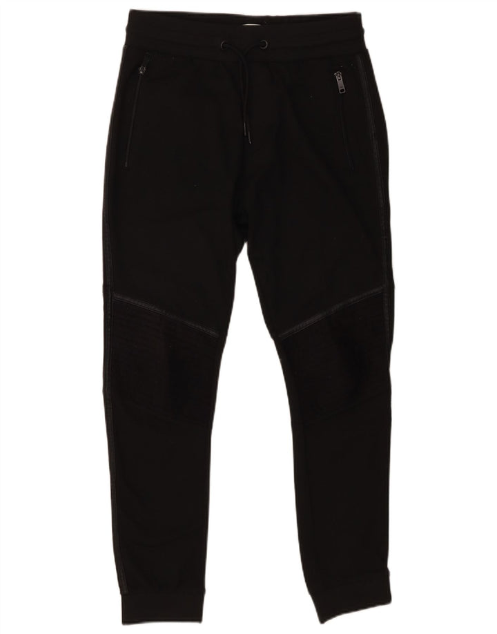 Pantalon De Survêtement Zara Homme Pantalon De Jogging Noir Moyen Polyester