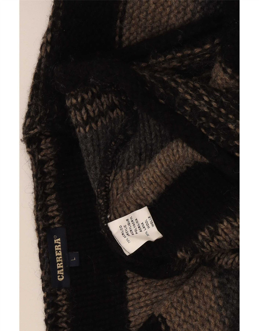 Carrera Homme Pull Col V Grand Acrylique Rayé Multicolore