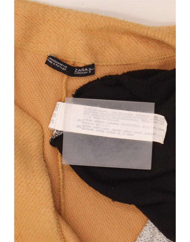 Zara Pardessus ouvert surdimensionné pour femme UK 14 Medium Multicolore Colourblock