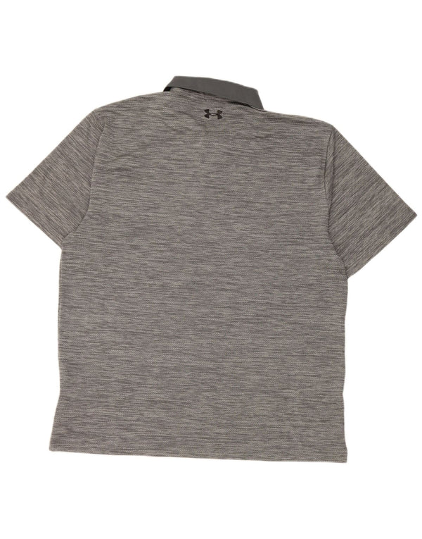 Under Armour Polo Homme XL Gris Moucheté Polyester
