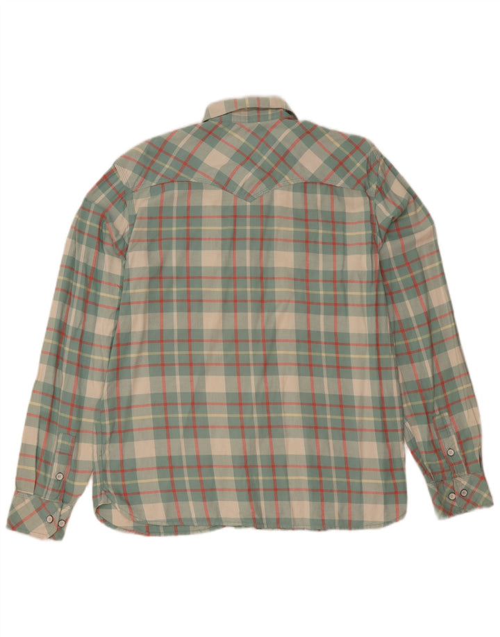 Levi's Chemise Flannel Homme Vert à Carreaux Large Coton