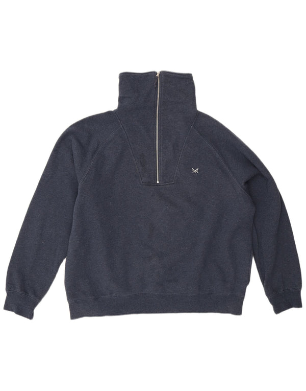 Crew Clothing Sweat-shirt surdimensionné pour femme UK 14 Large Bleu marine