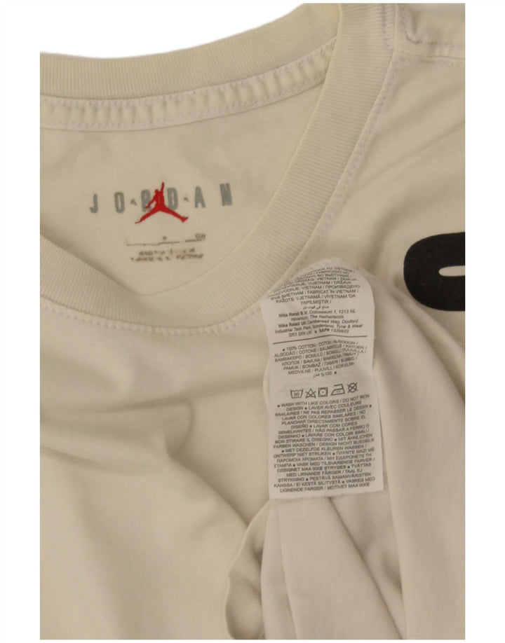Jordan T-shirt graphique pour homme en coton blanc cassé
