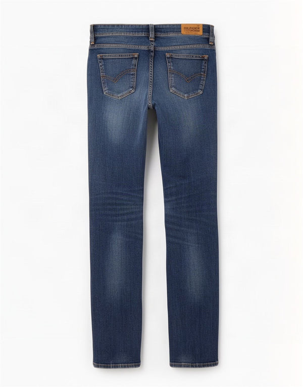 Tommy Hilfiger Jean Slim Femme W26 L32 Bleu Coton