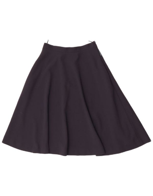 Armani Jupe trapèze pour femme IT 40 Small W26 Bleu marine Polyester