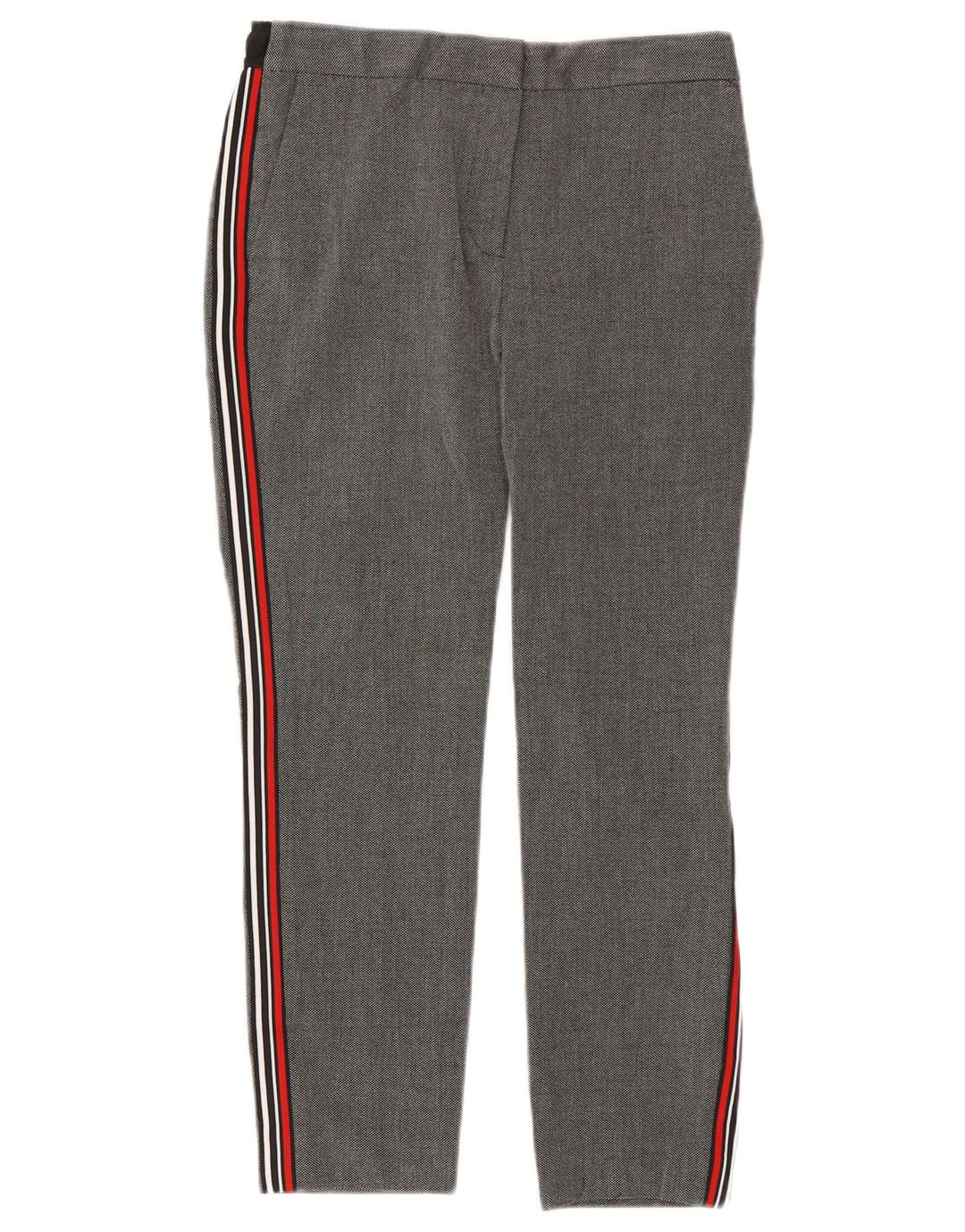 Pantalon court Zara Femme Moyen W28 L25 Gris Polyester