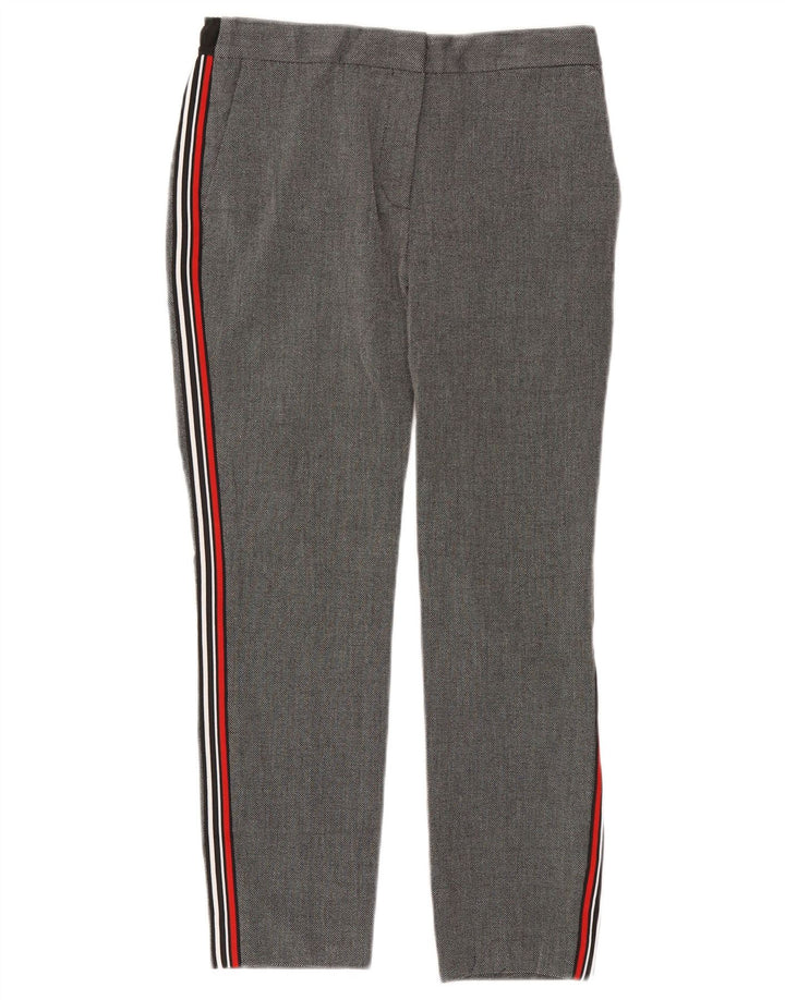 Pantalon court Zara Femme Moyen W28 L25 Gris Polyester