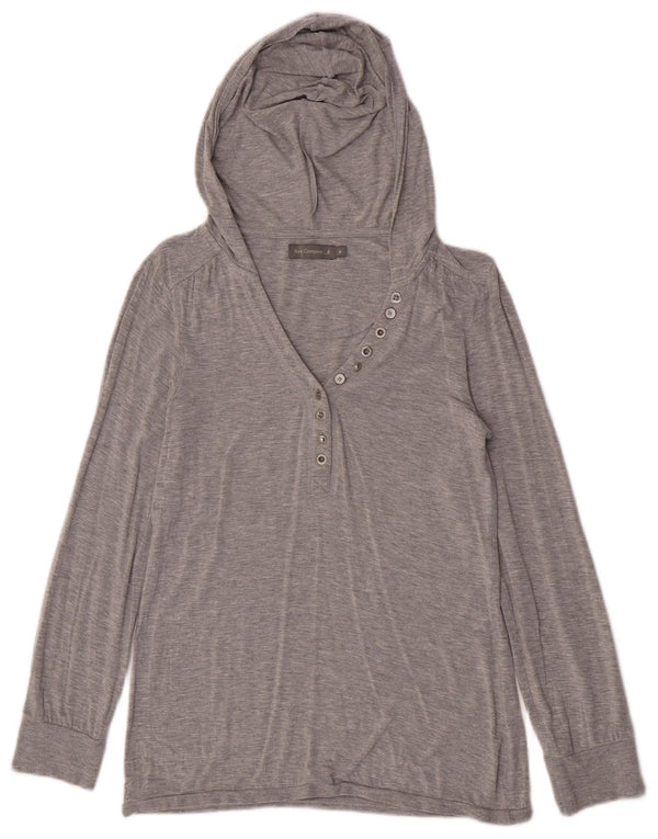 Best Company Haut à capuche à manches longues pour femme Gris moyen moucheté UK 42