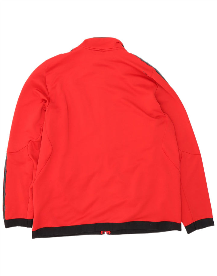 Adidas Hommes Climalite Survêtement Top Veste 2XL Rouge Polyester