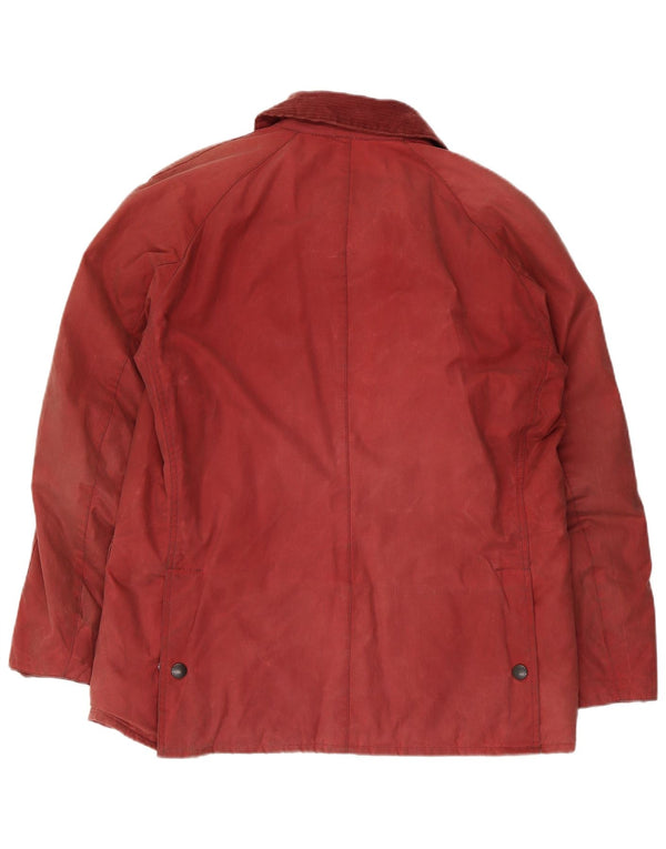 Barbour Veste en coton ciré pour homme UK 40 Grand coton rouge