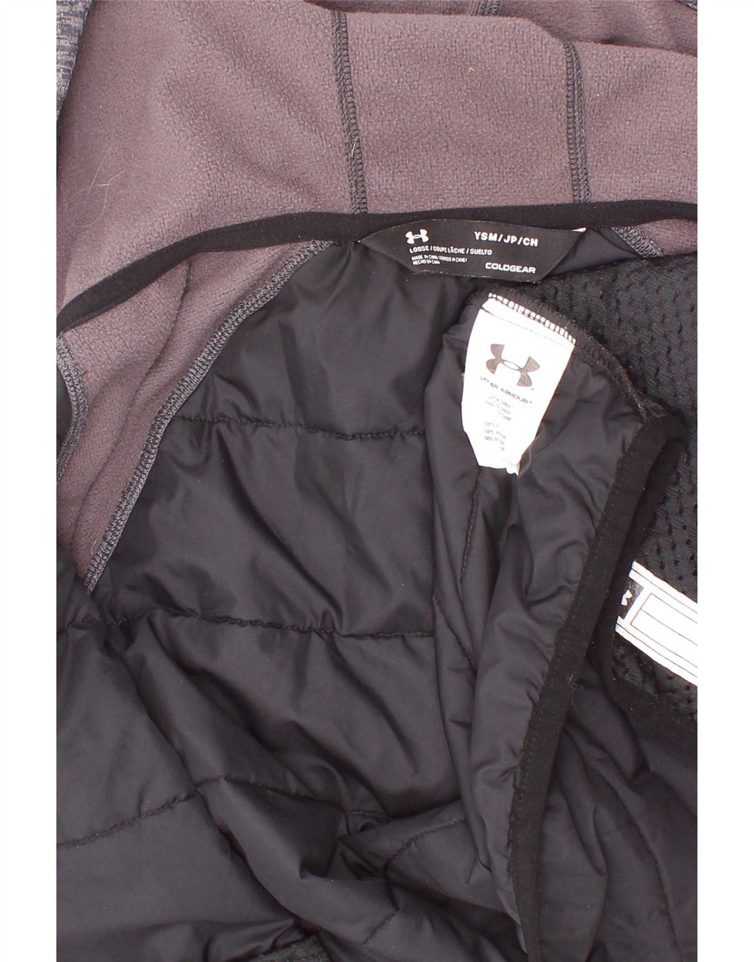 Under Armour Veste de survêtement à capuche pour garçon 7-8 ans Petit Noir