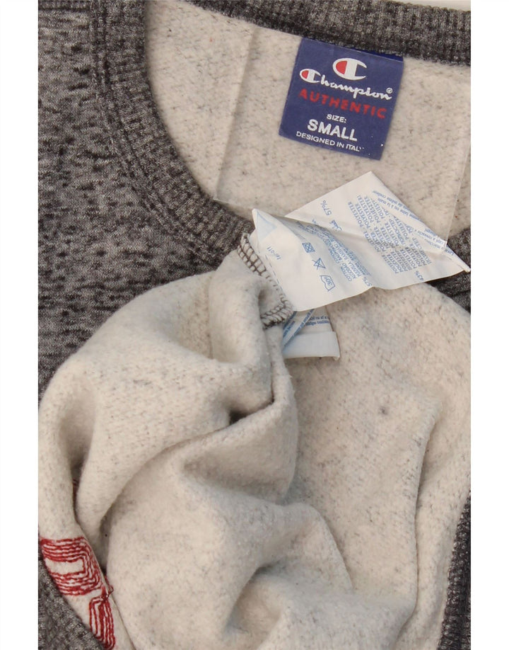 CHAMPION Sweat-Shirt Graphique Homme Petit Gris Coton Moucheté