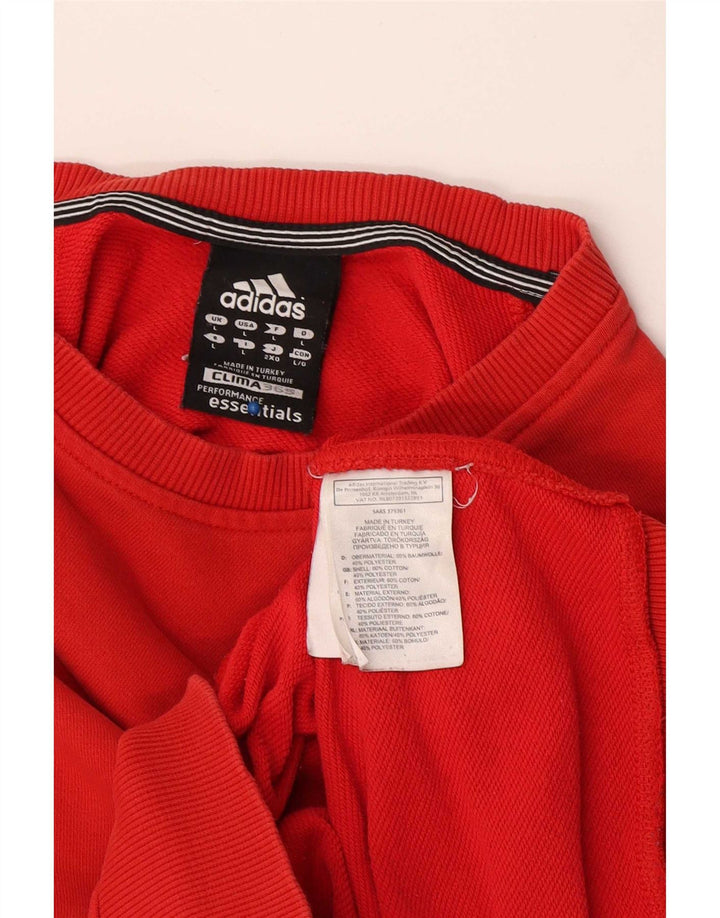 Adidas Hommes Clima 365 Sweatshirt Jumper Grand Rouge Coton