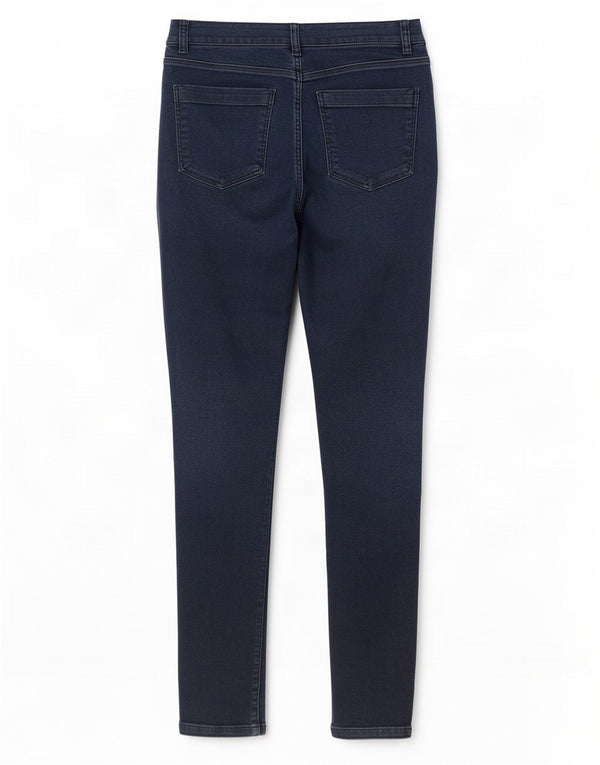 Marks & Spencer Jean skinny pour femme UK 14 Large W32 L31 Bleu marine Coton