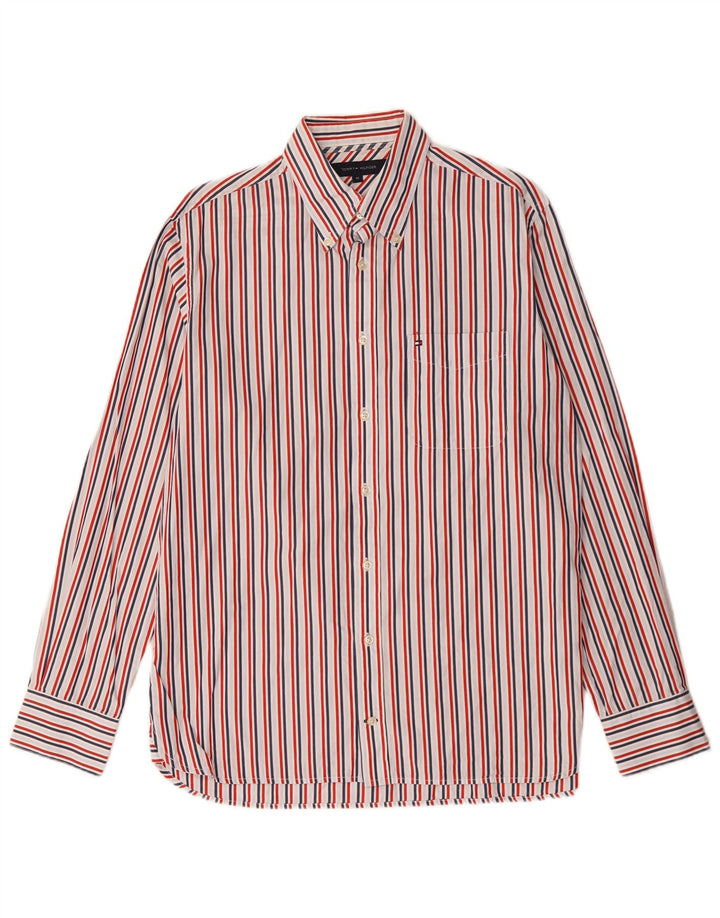 Tommy Hilfiger Chemise Homme Coton Rayé Blanc Moyen