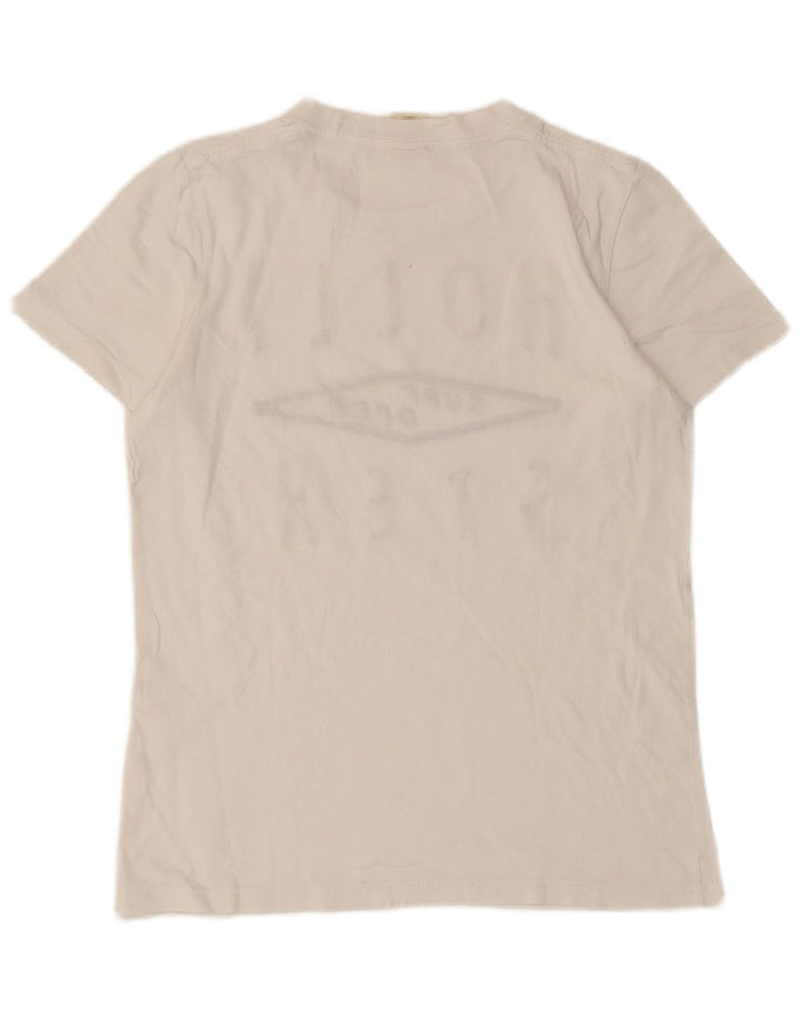 Hollister T-shirt graphique pour hommes, petit, blanc