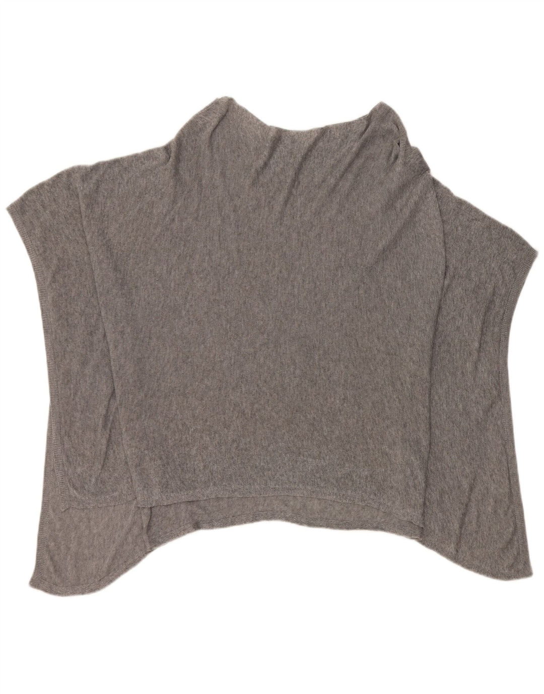 Jigsaw Poncho Jumper Femme Taille Unique Gris Moucheté Lyocell