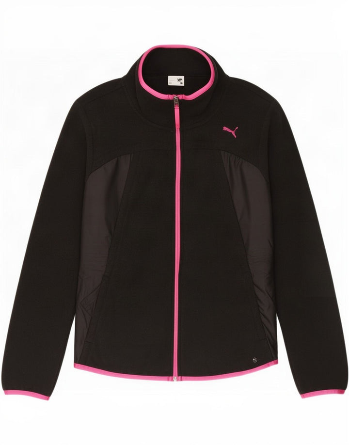 Puma Veste polaire pour femme UK 12 Medium Noir Polyester