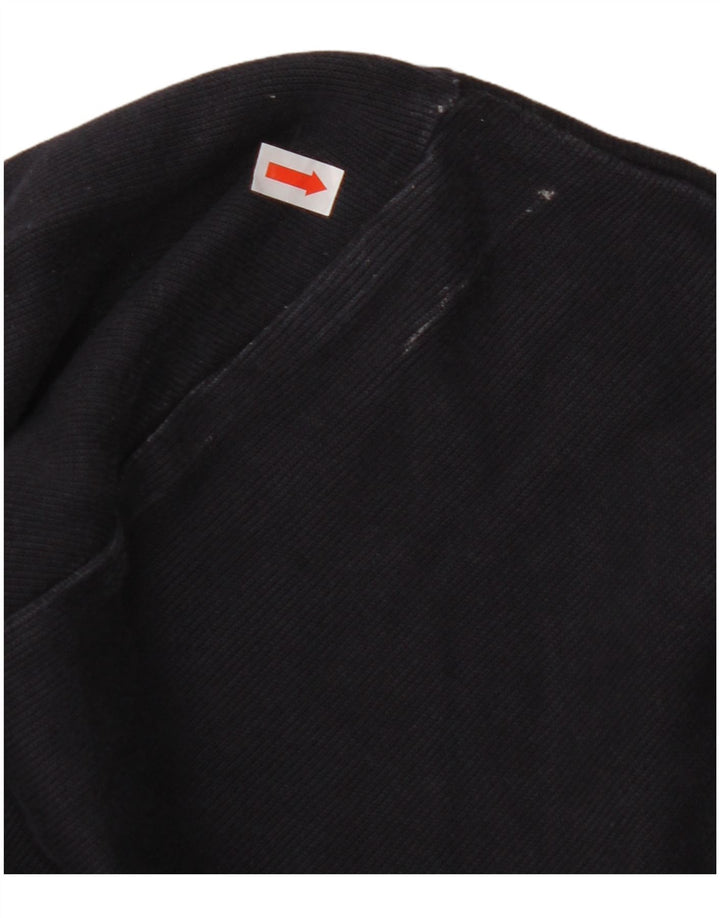 GANT Hommes Zip Neck Sweatshirt Jumper 2XL Bleu Marine Coton