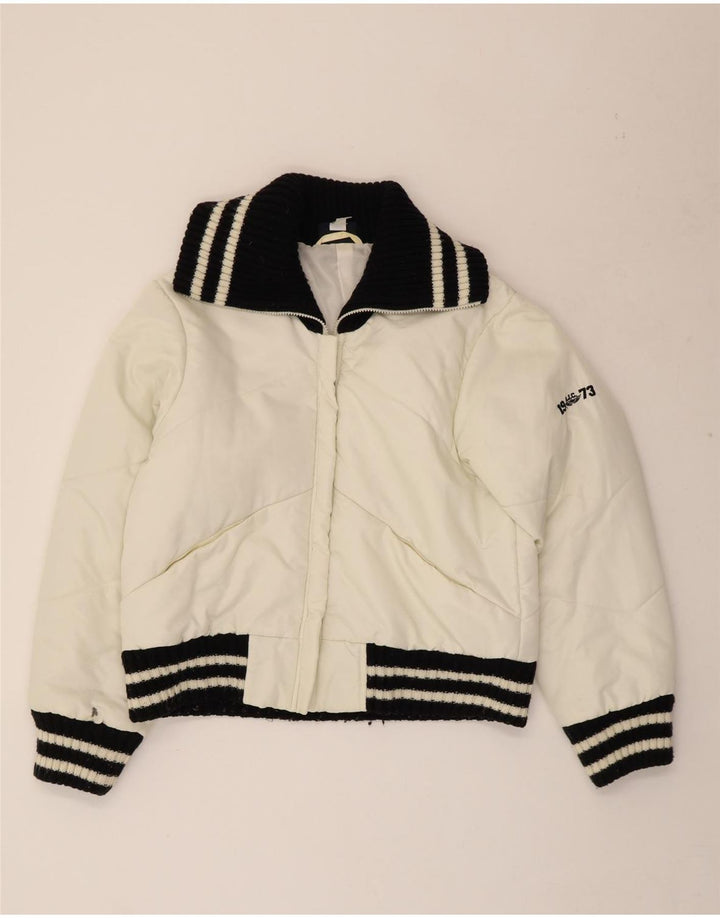 ARIZONA Veste rembourrée pour femme UK 14 Large Off White Colourblock Polyamide