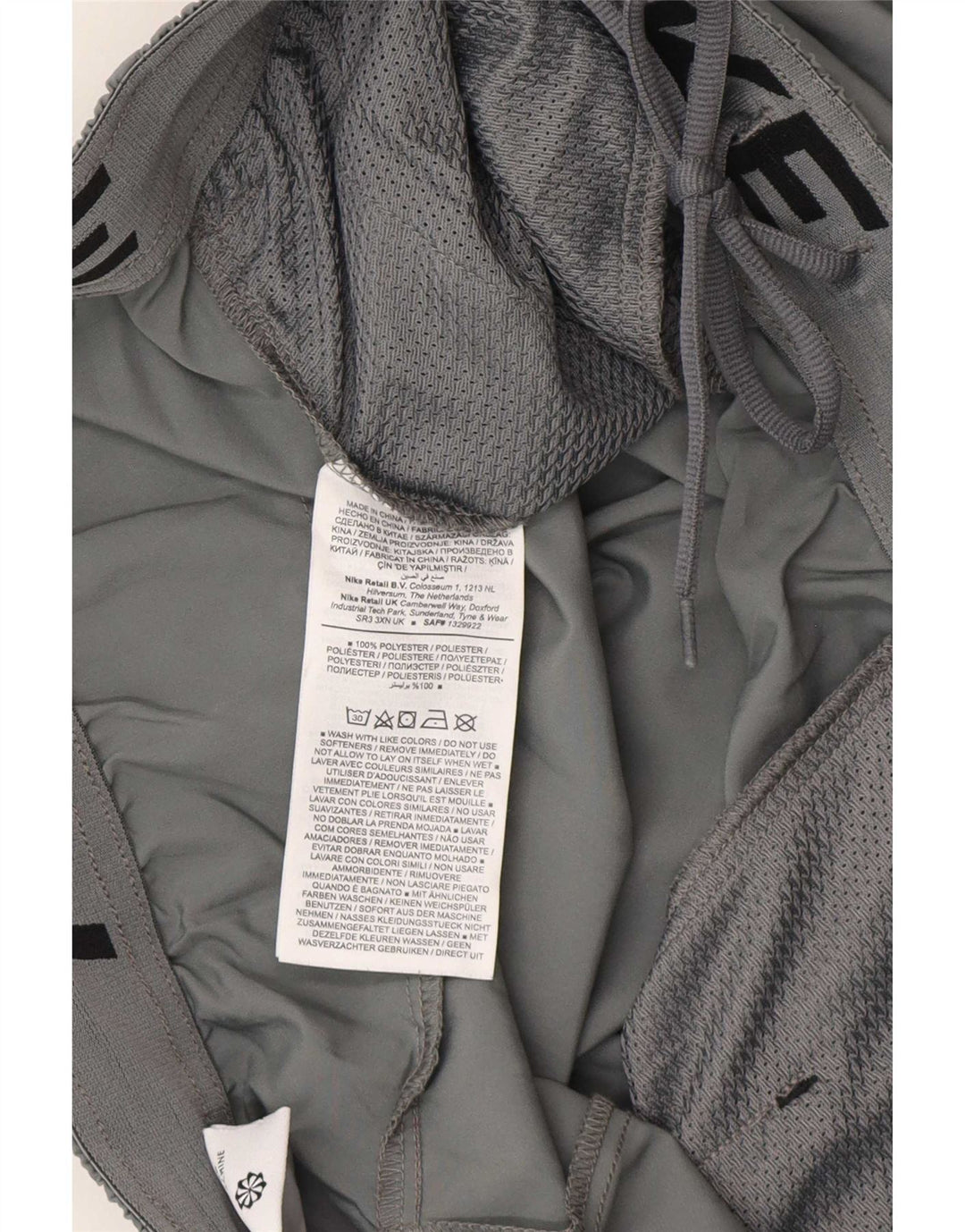 Short de sport Nike Dri Fit pour hommes, grand, gris, polyester