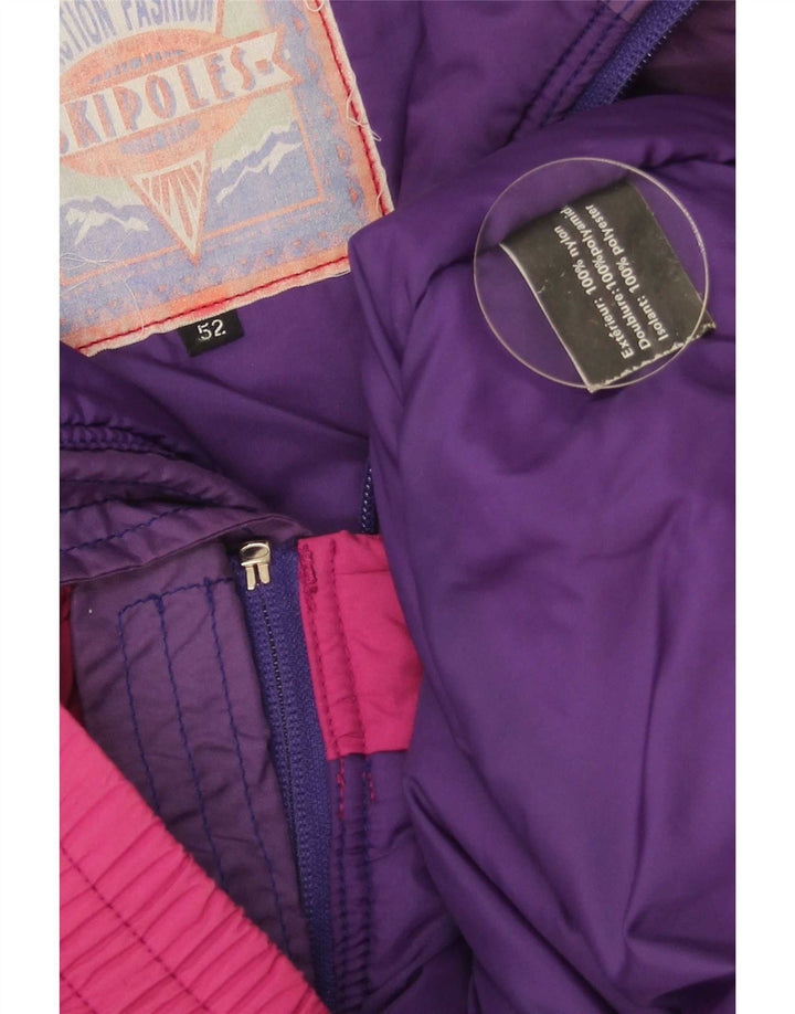 veste de ski à capuche homme vintage IT 52 XL Nylon colour block multicolore