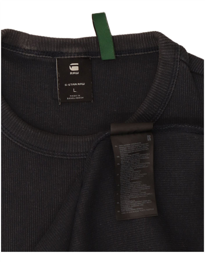 G-Star Homme T-Shirt Top Large Noir Coton