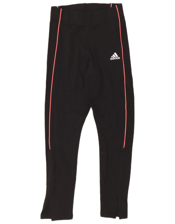 Adidas Leggings Femme UK 8/10 Petit Noir Coton Sports