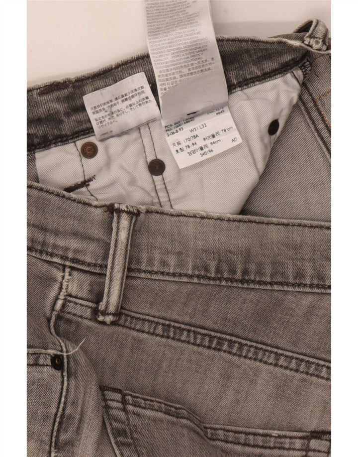 Levi's Jean Slim 511 Distressed W31 L32 Homme Gris Coton