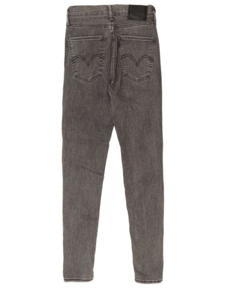 Levi's Jean Skinny Déchiré W25 L28 Femme Gris Coton