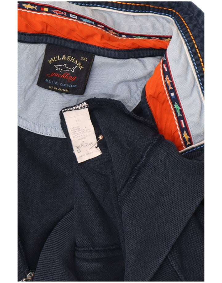 PAUL & SHARK Veste de Survêtement Yachting Homme 3XL Bleu Marine Coton