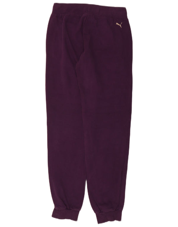 Puma Pantalon de survêtement pour femme Joggers UK 12 Violet moyen Coton