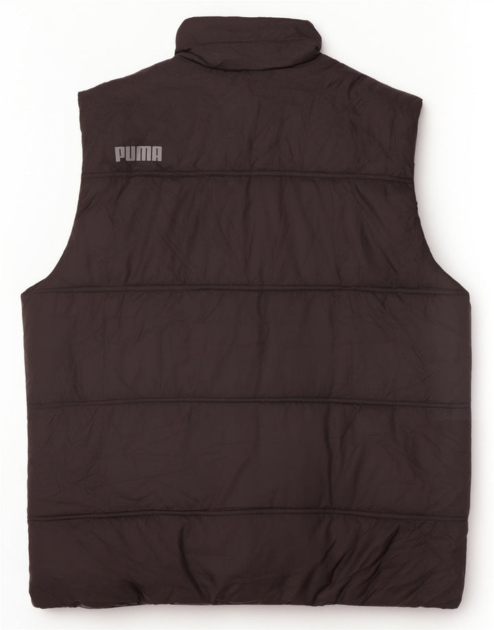Puma Gilet rembourré graphique pour homme UK 42 XL Noir Polyester