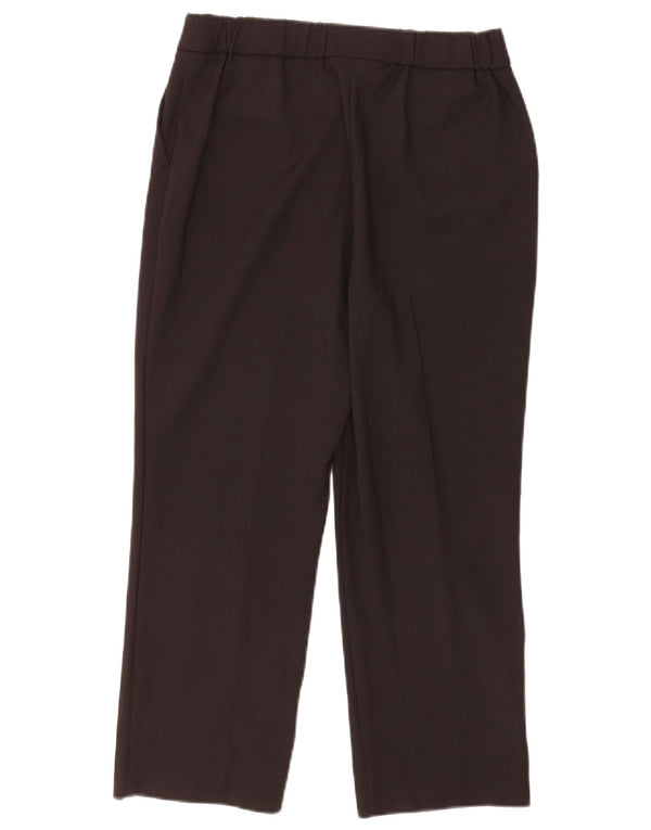 Marks & Spencer Pantalon court droit pour femme UK 10 Small W28 L23 Noir