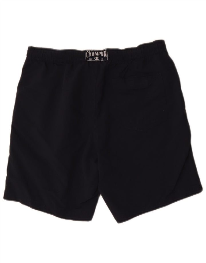Champion Short de Bain Graphique Homme Bleu Marine Moyen Polyester