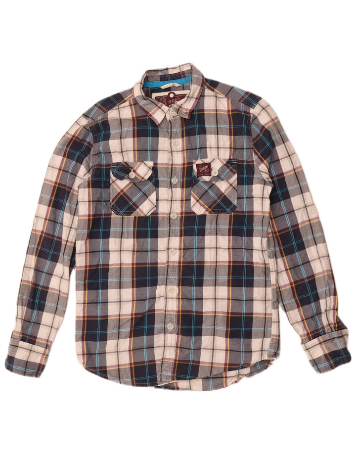 Superdry Chemise Classique Lumberjack Flannel Homme Carreaux Multicolores Moyens