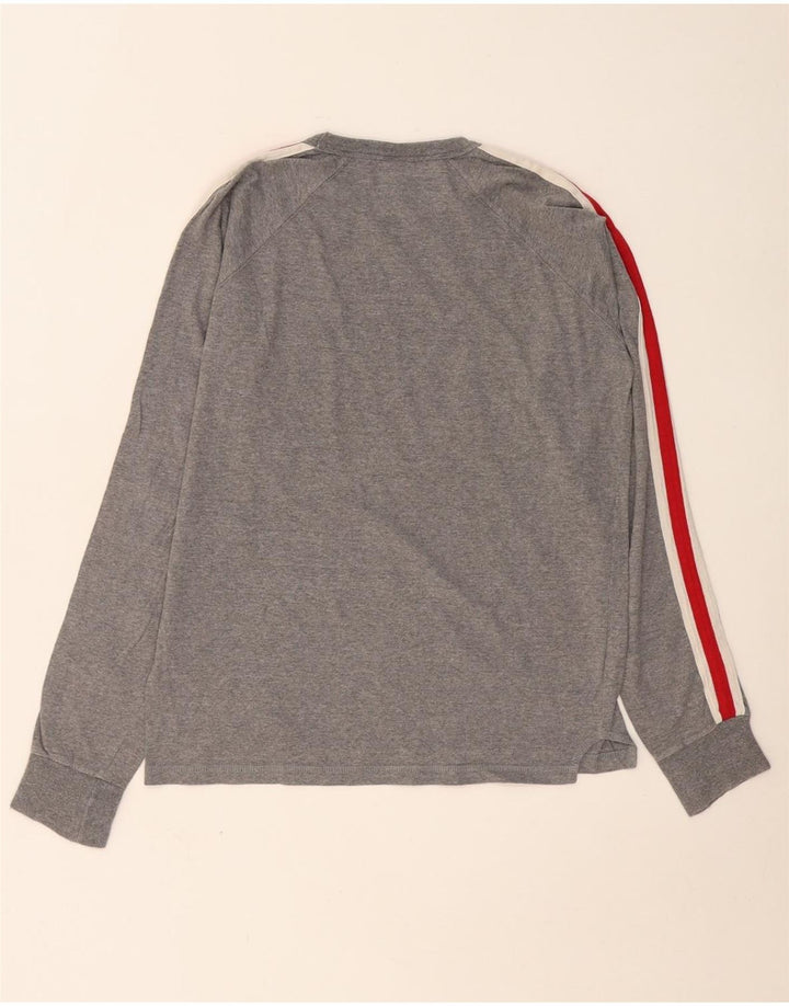 CONVERSE Haut à manches longues Chuck Taylor Graphic pour hommes, petit gris color block