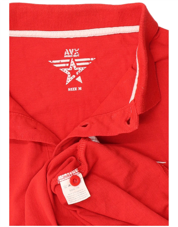 Avirex Polo Homme Rouge Moyen Coton