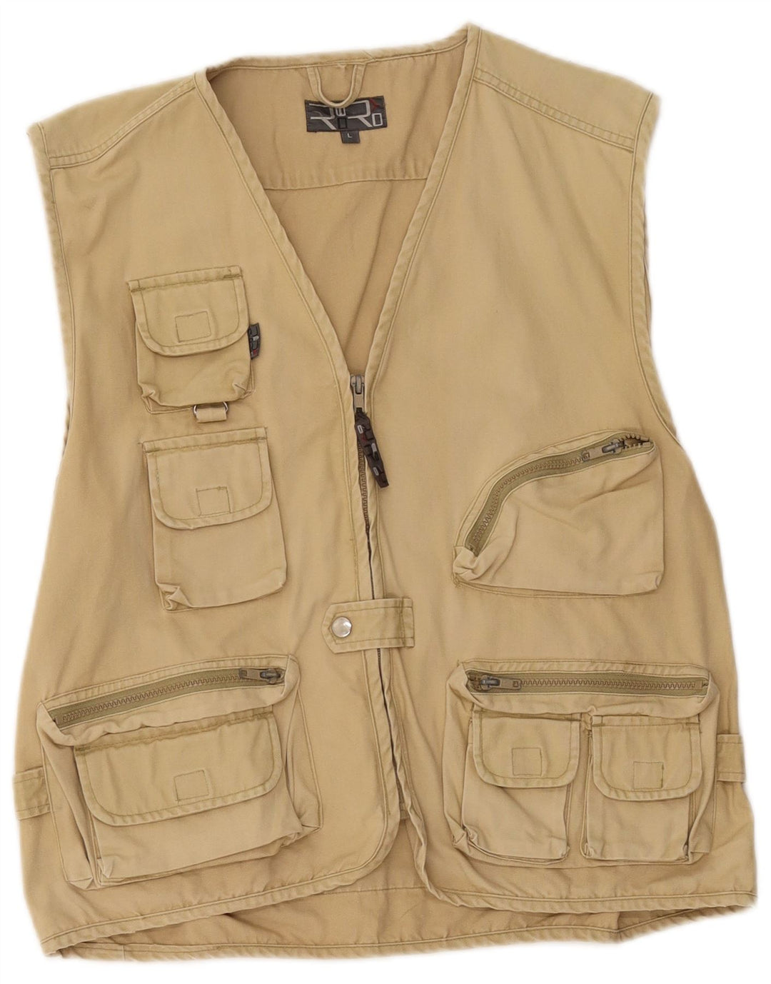 veste utilitaire homme vintage UK 40 Grand coton beige