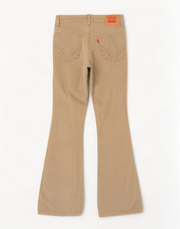 Levi's Pantalon évasé extensible en velours côtelé pour femme US 5 Medium W30 L30 Beige