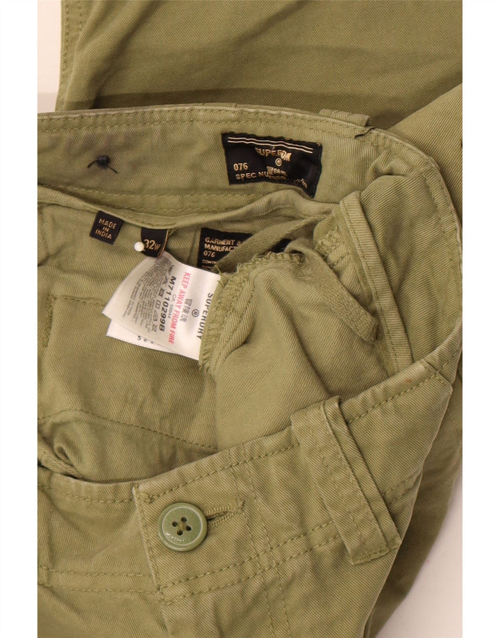Superdry Short Cargo W32 Homme Kaki Moyen Coton