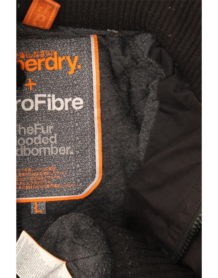 Superdry Hommes The Windbomber Veste Bomber À Capuche UK 40 Large Marron