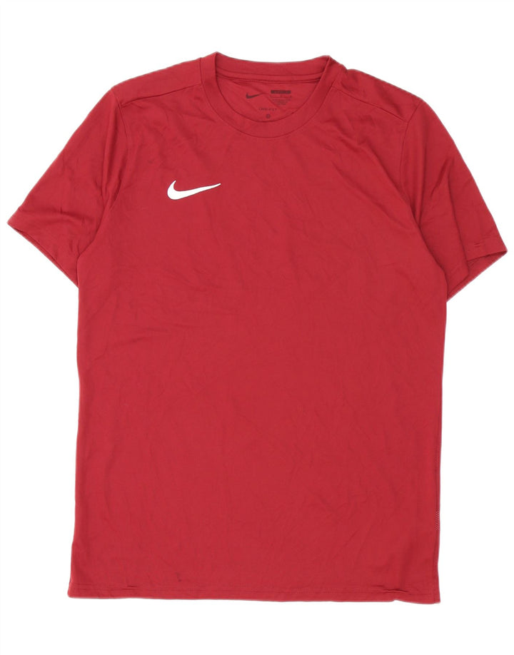 Nike Hommes Dri Fit Slim T-Shirt Haut Large Bordeaux Polyester