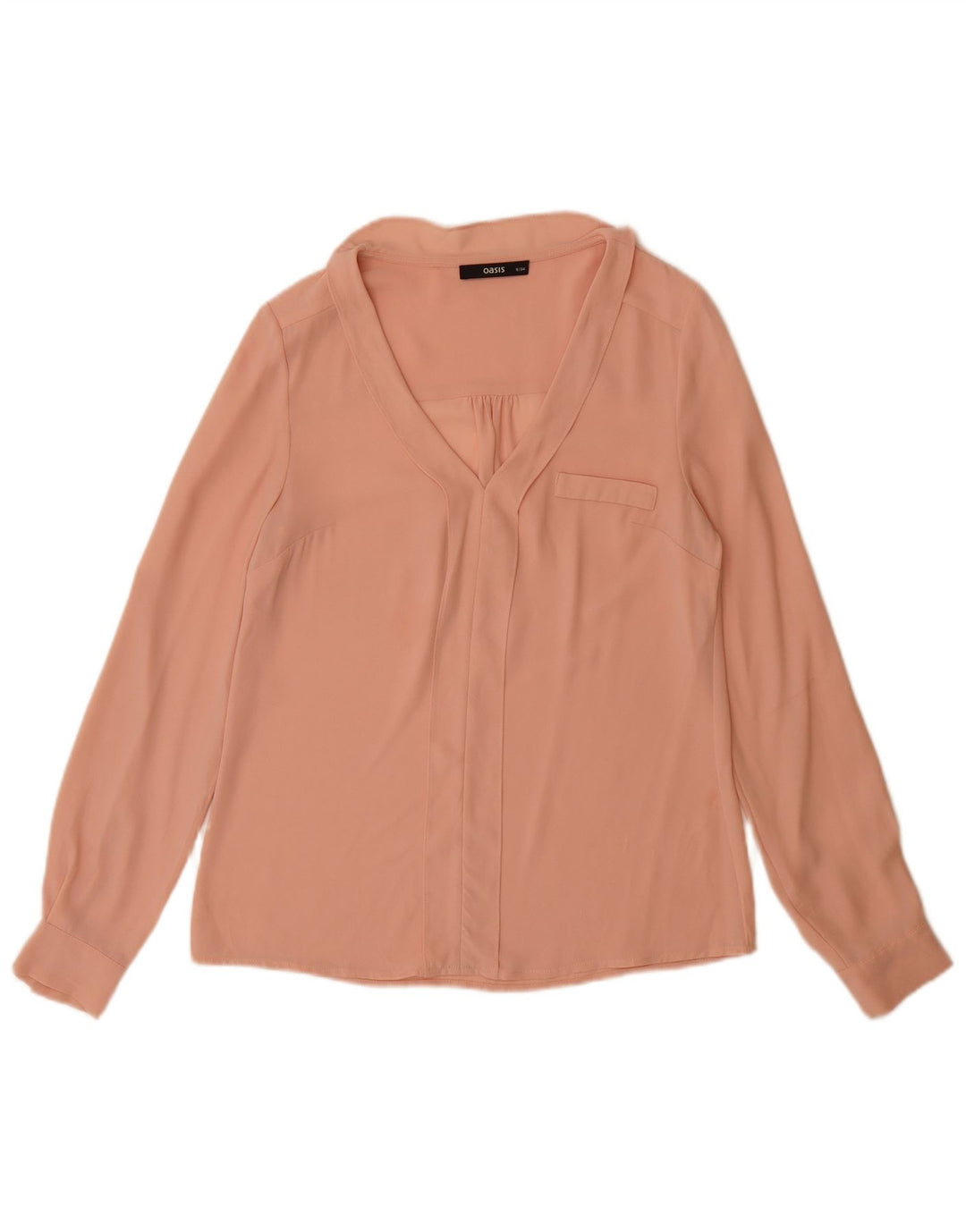 Oasis Chemisier à manches longues pour femme UK 8 Smal Rose